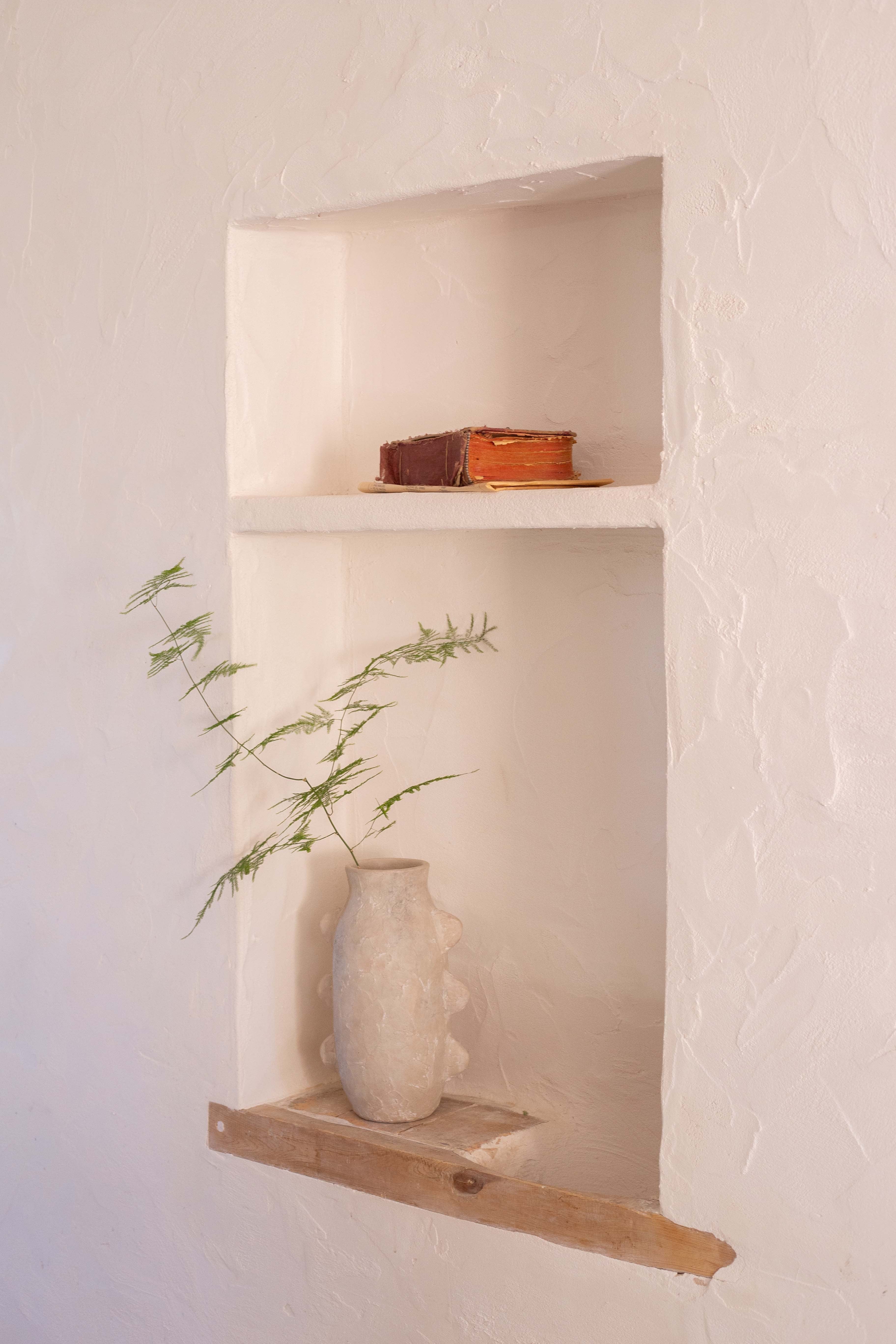 JARRÓN ORGANIC CREST BLANCO WHITE