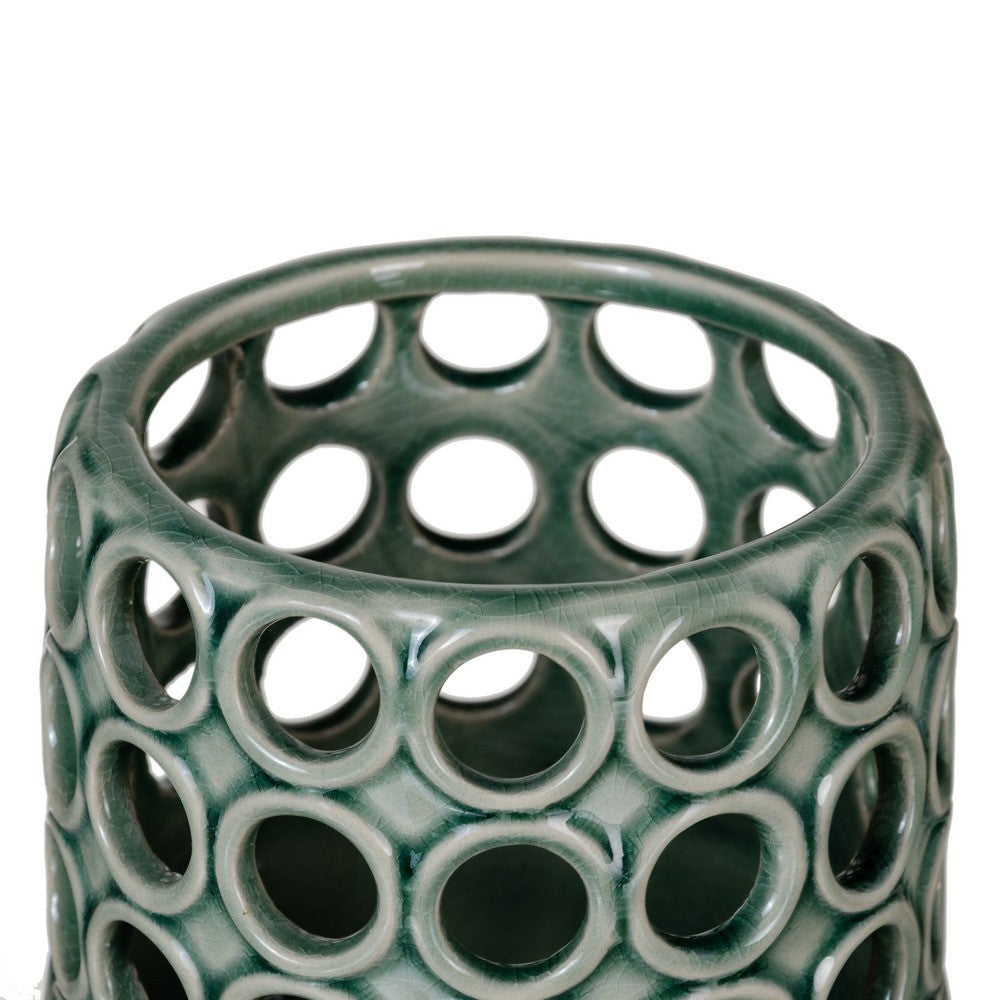 JARRÓN RINGS GREEN