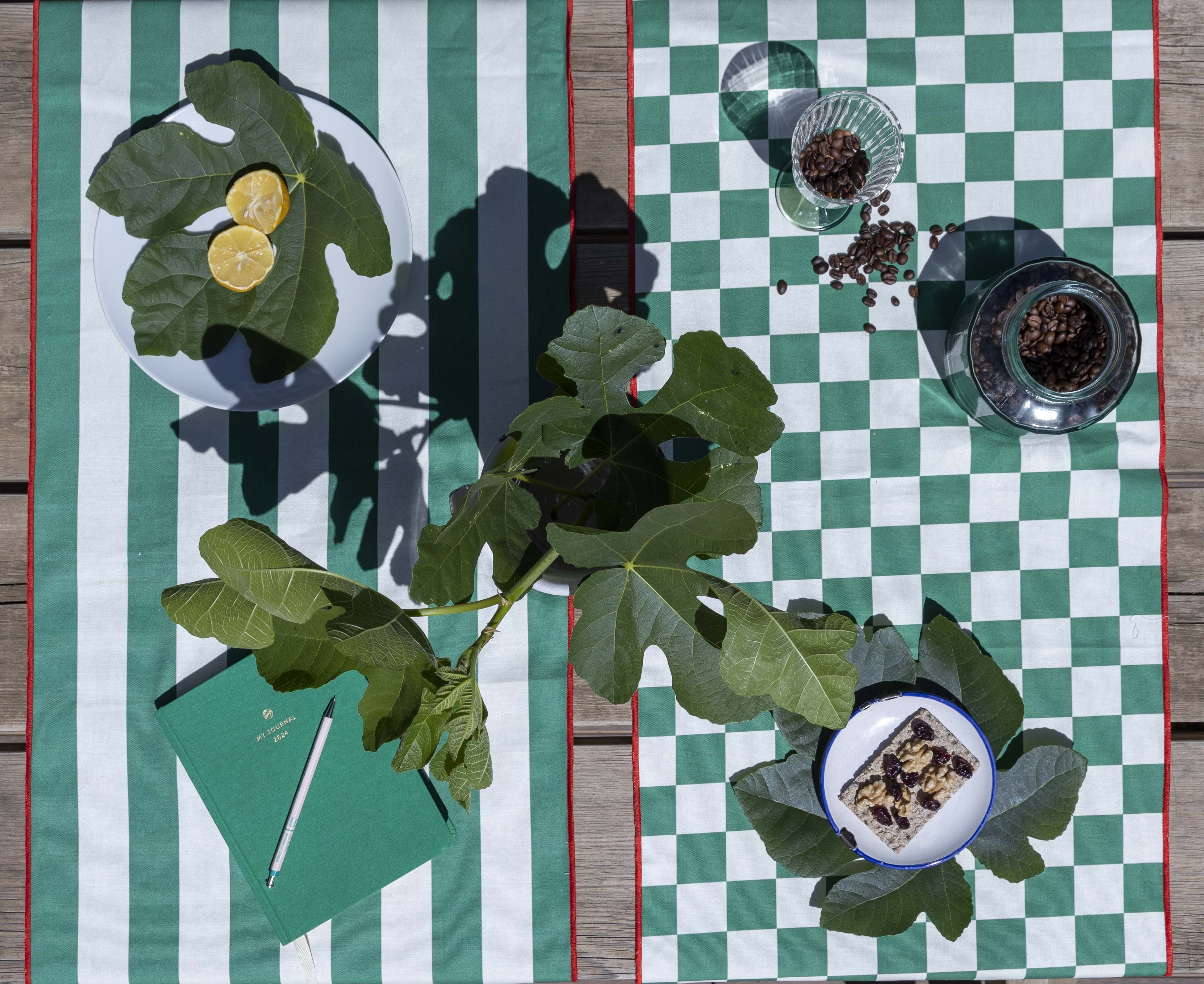 Set 2 Caminos de Mesa Marshall (Green)