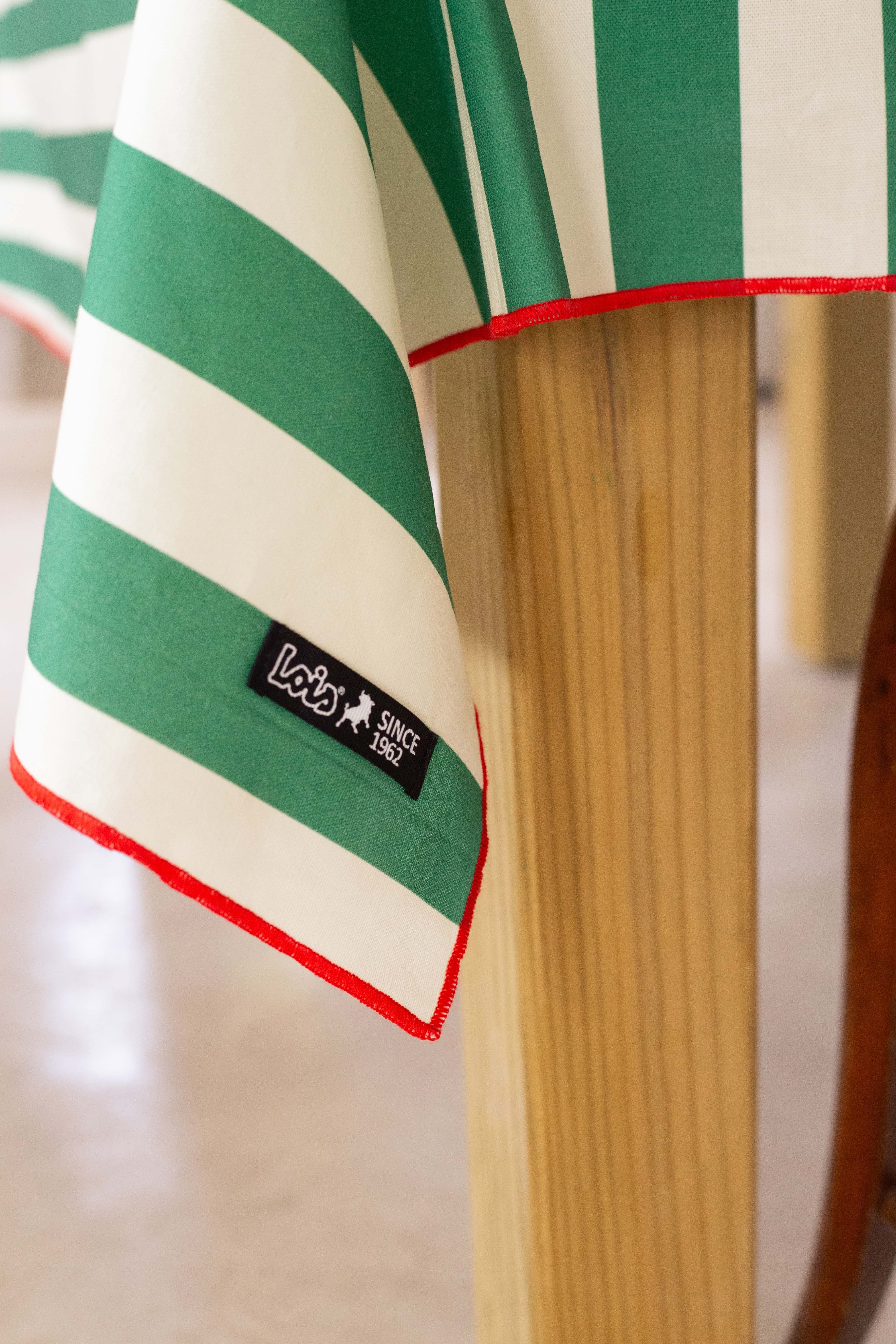 Mantel 140x140 Marshall (Green Lines)