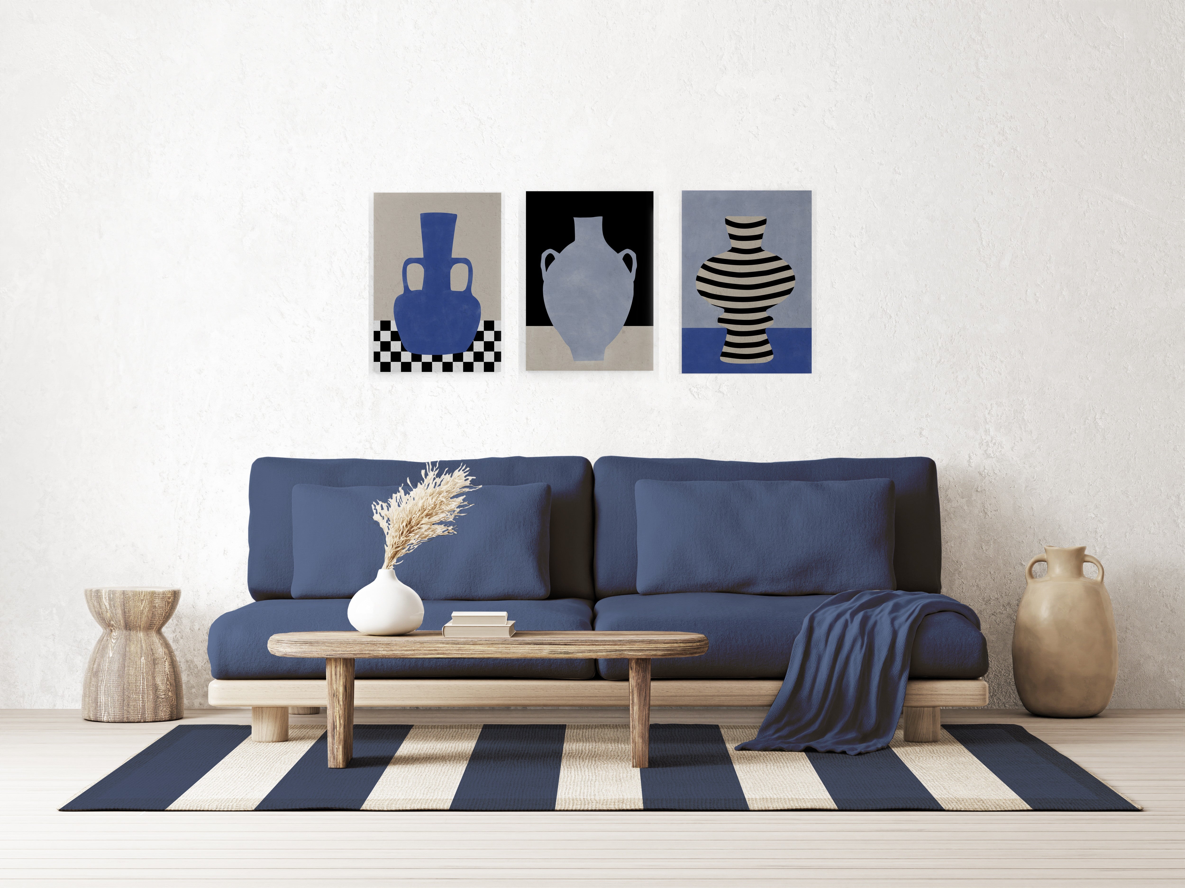 Lienzo 60x40 (Striped Vase)