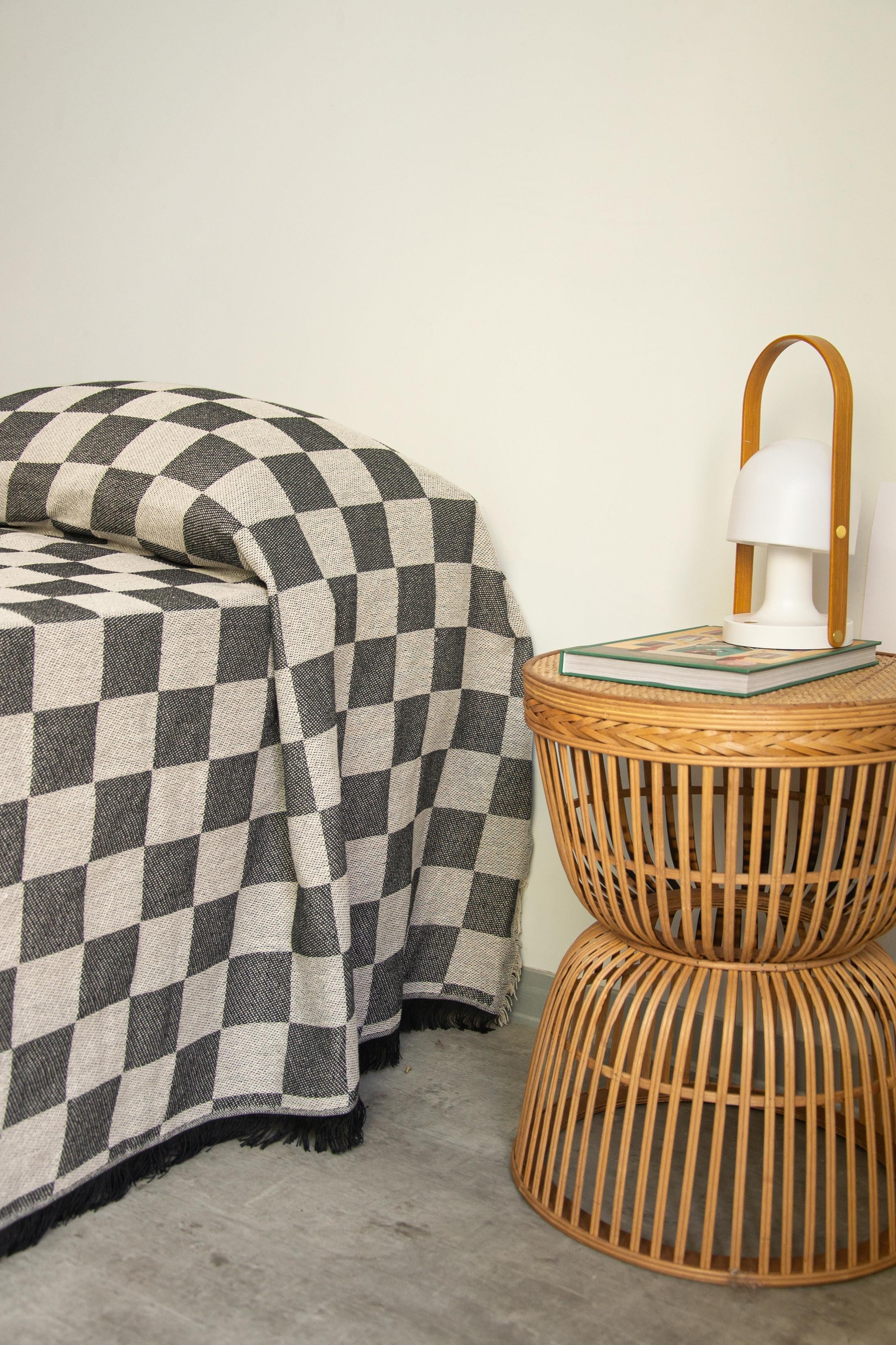 Colcha  240X240 (Black Checkerboard)