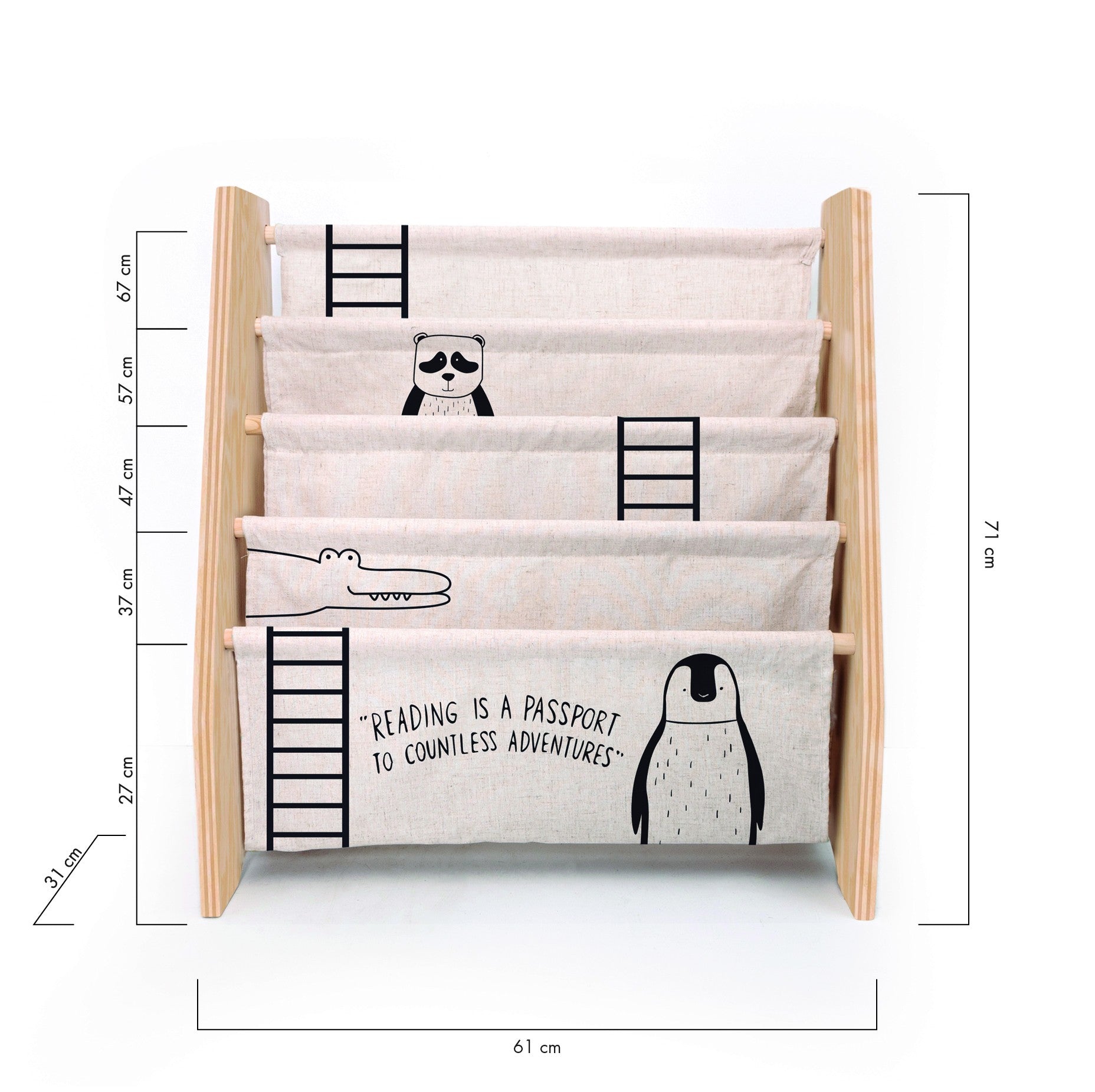 Libreria Textil Estilo Montessori (Animals)