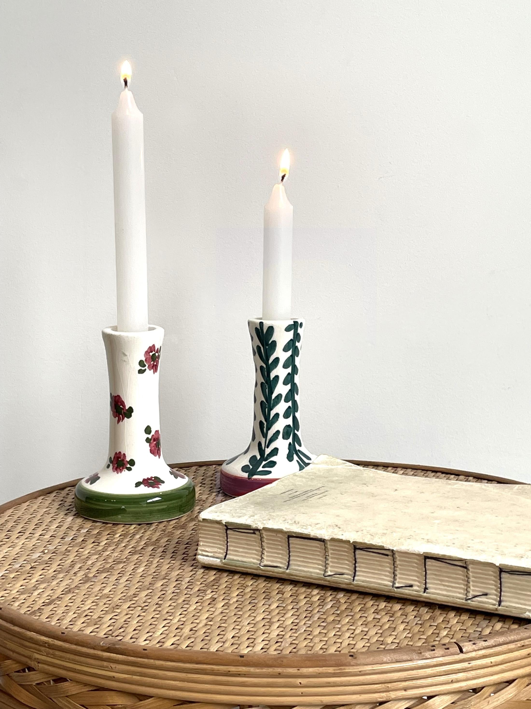Fitz candleholder Set (Flowers)