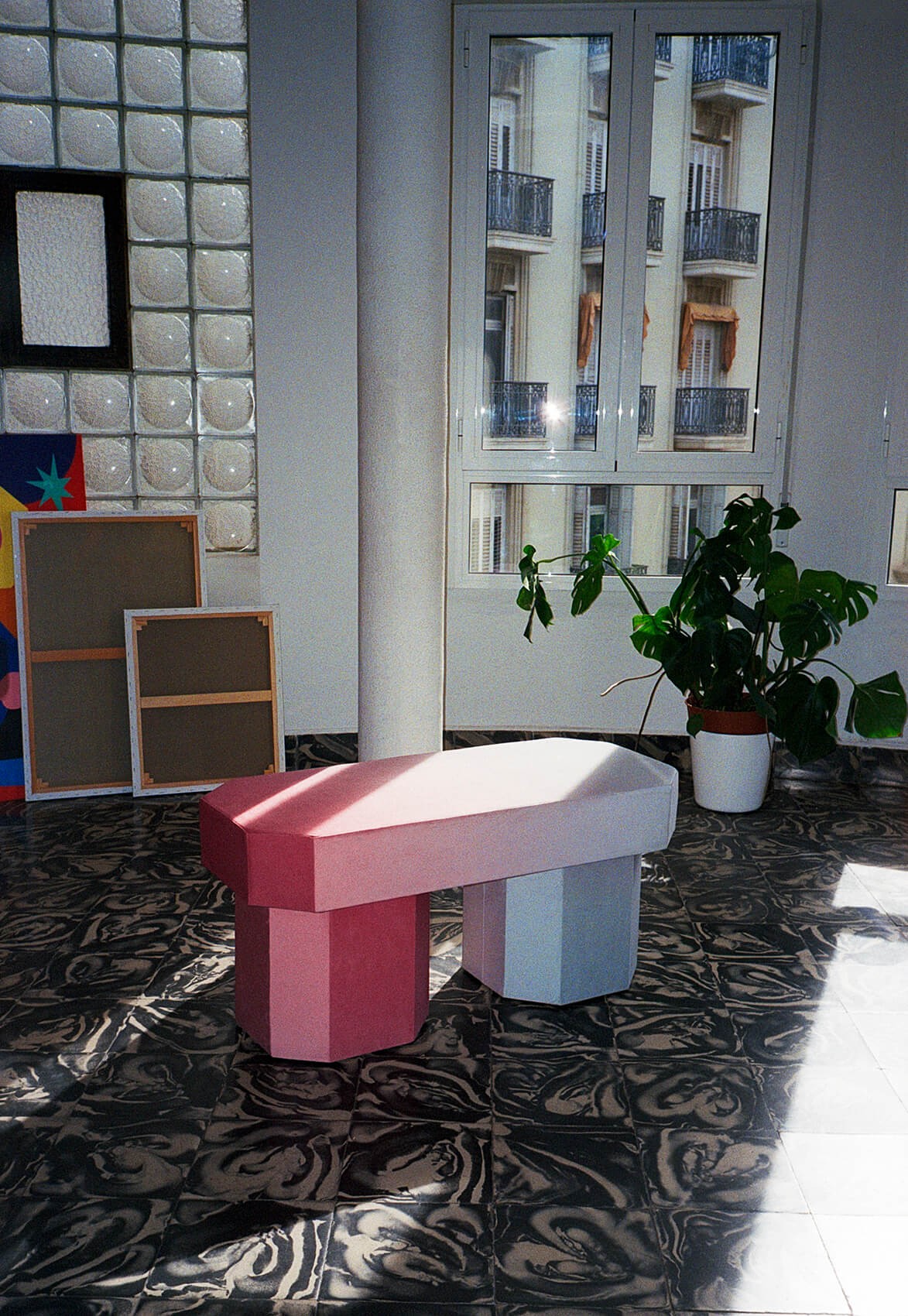 Viva bench degrade Pink and Blue
