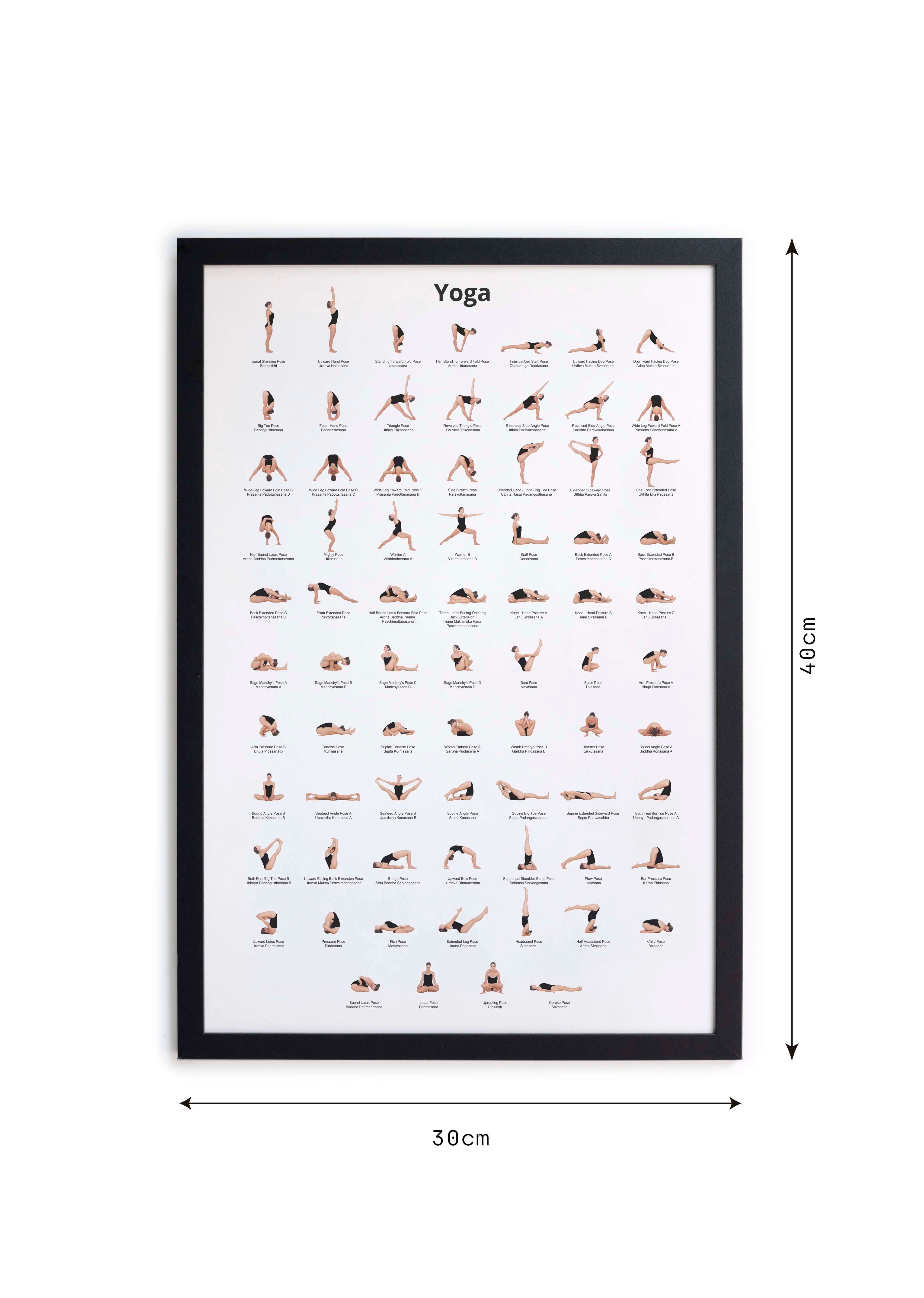 Cuadro moldura Yoga