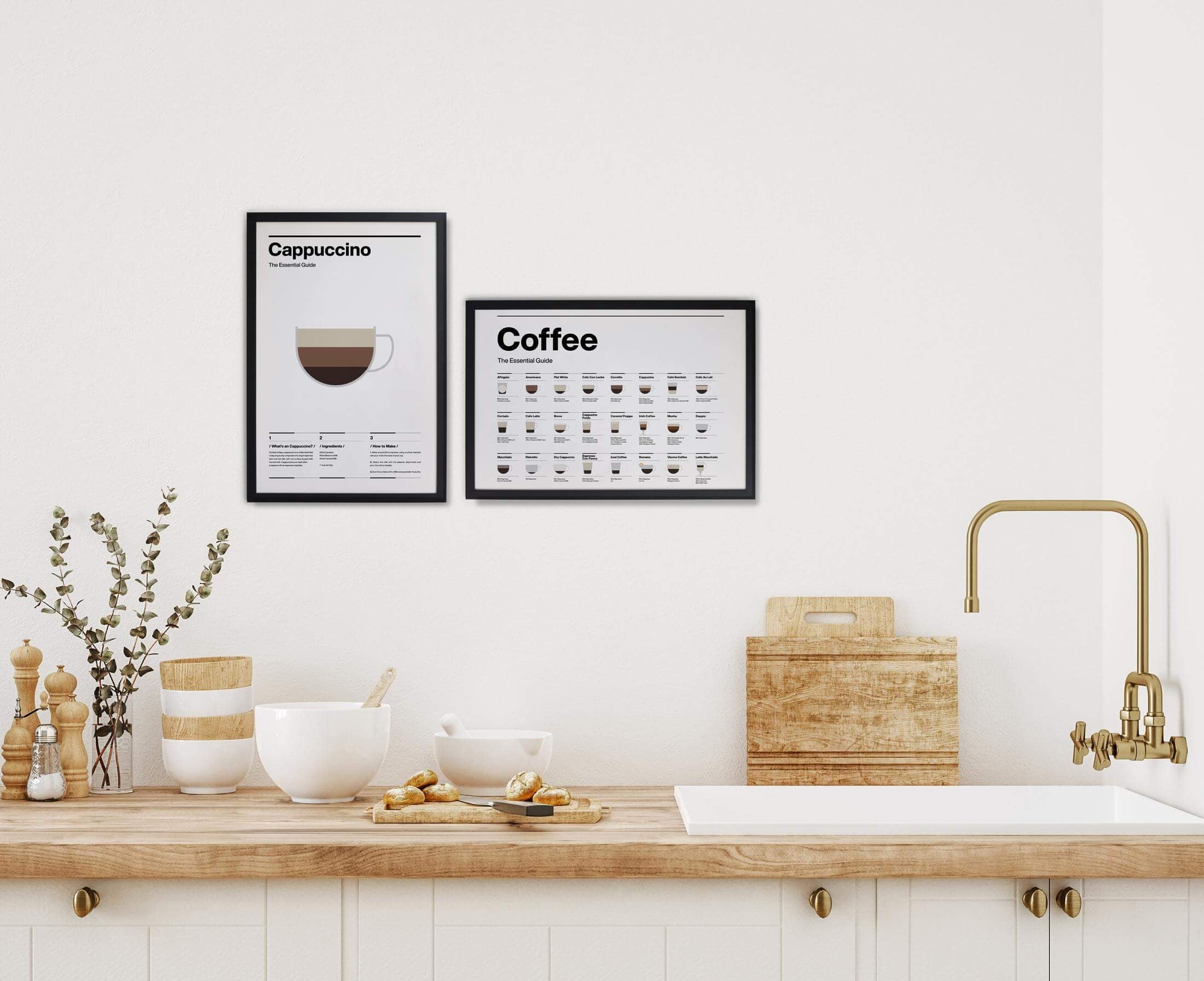 Cuadro Moldura Coffee Guide