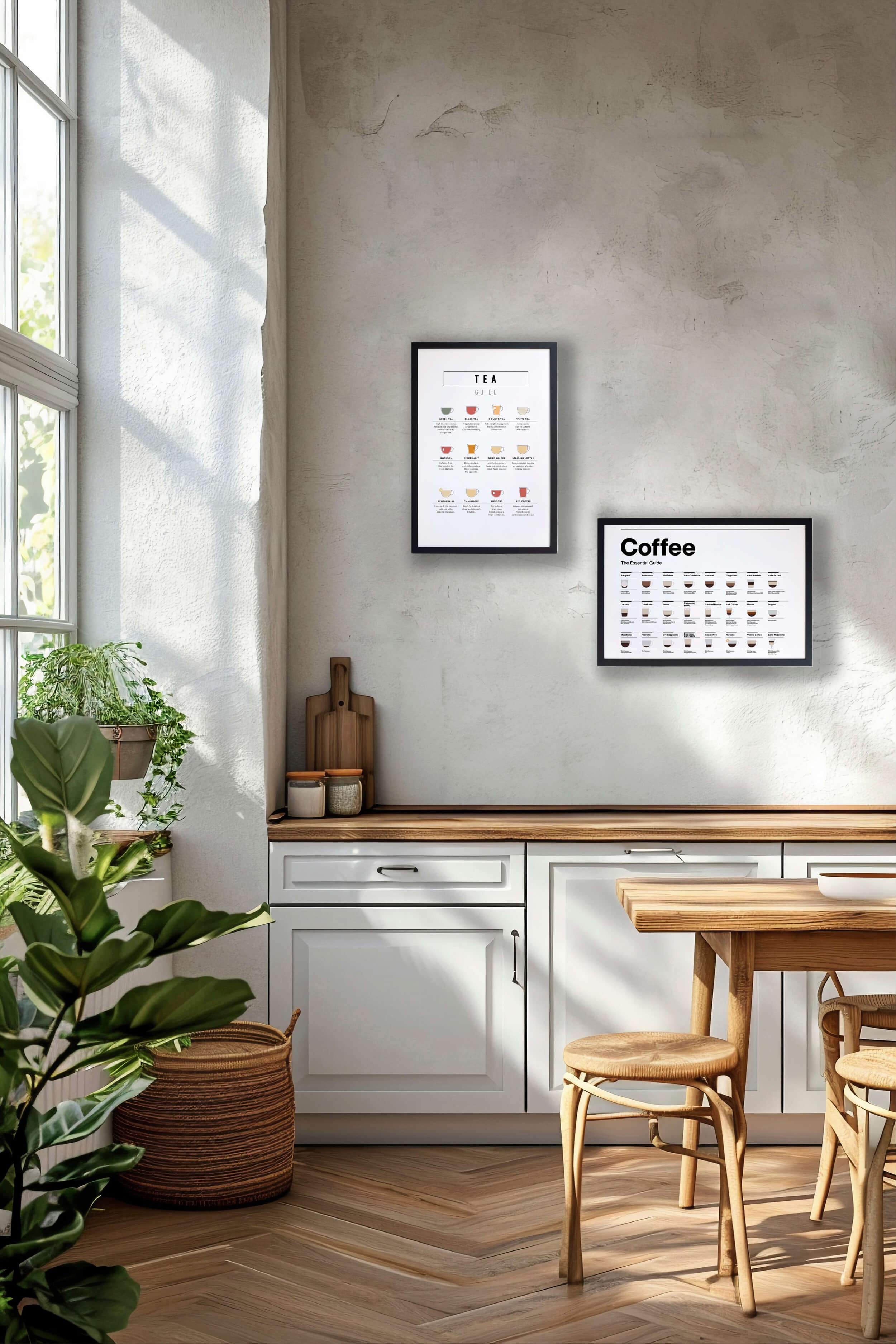 Cuadro Moldura Coffee Guide