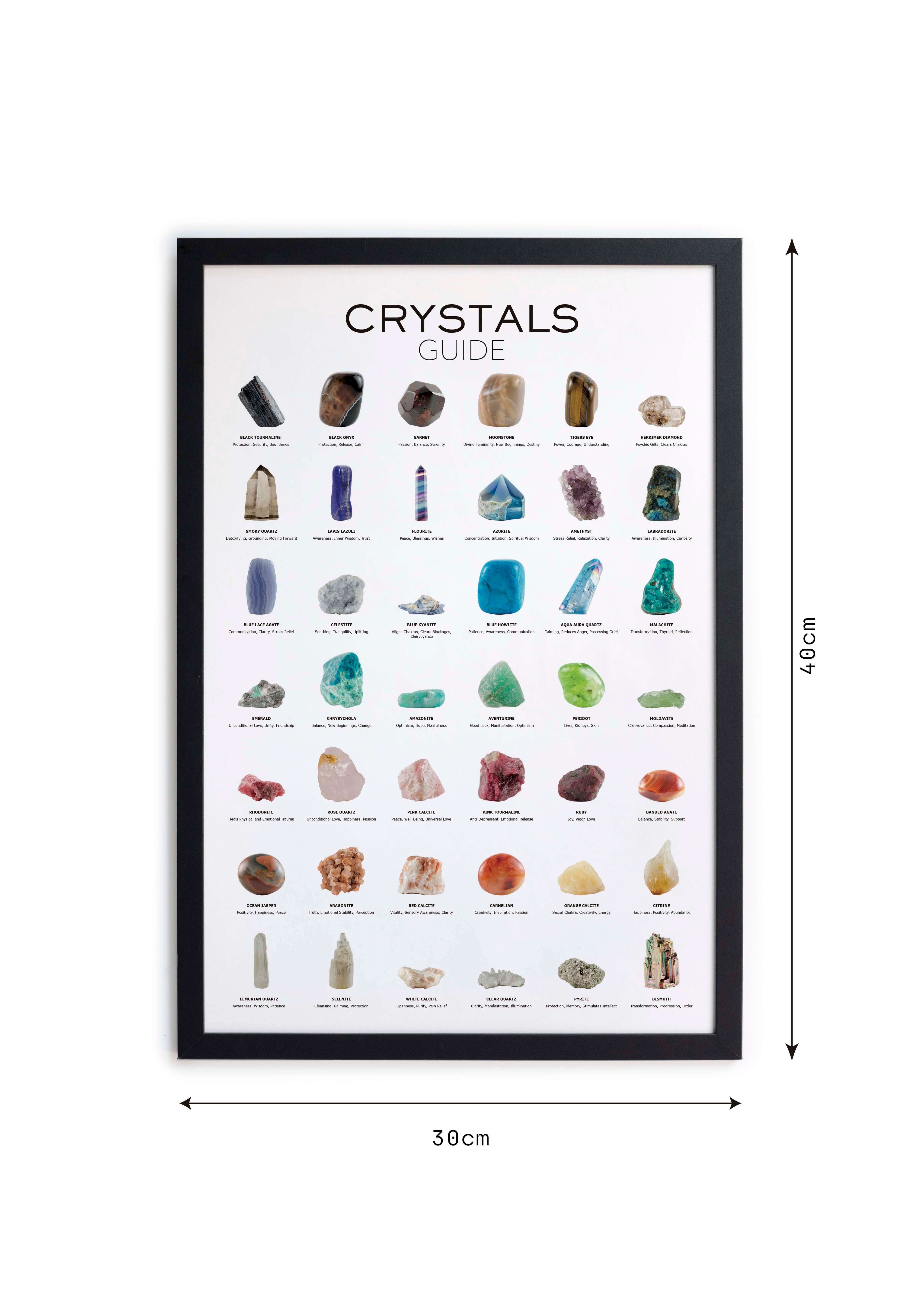 Cuadro moldura Crystals Guide