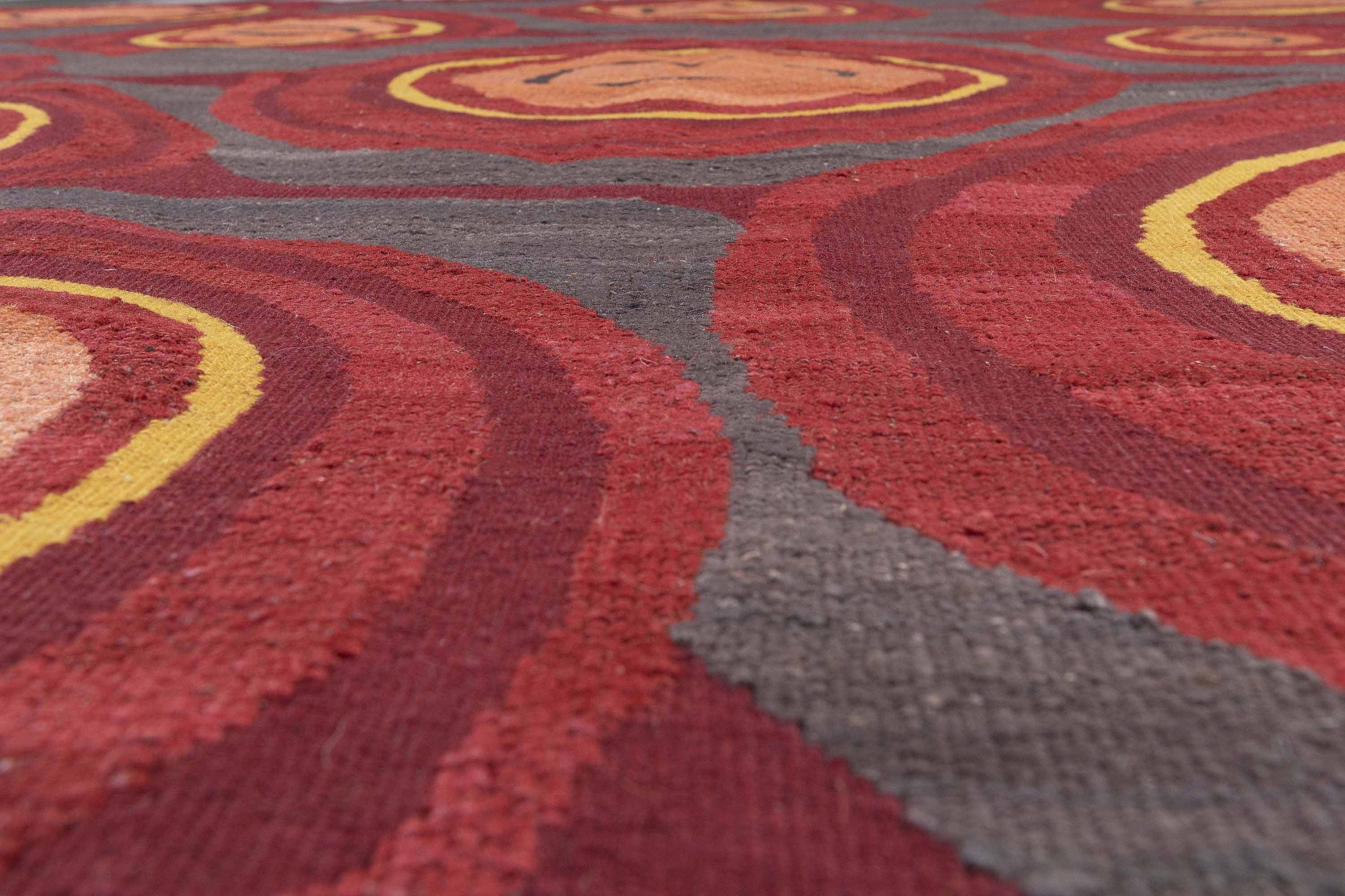 Alfombra Kilim IKAT Inspiración 70's
