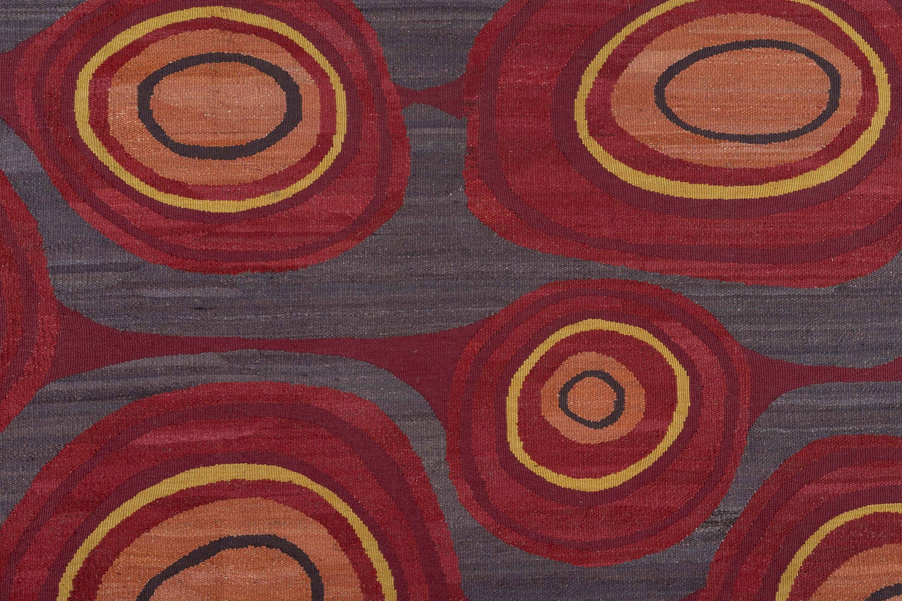 Alfombra Kilim IKAT Inspiración 70's
