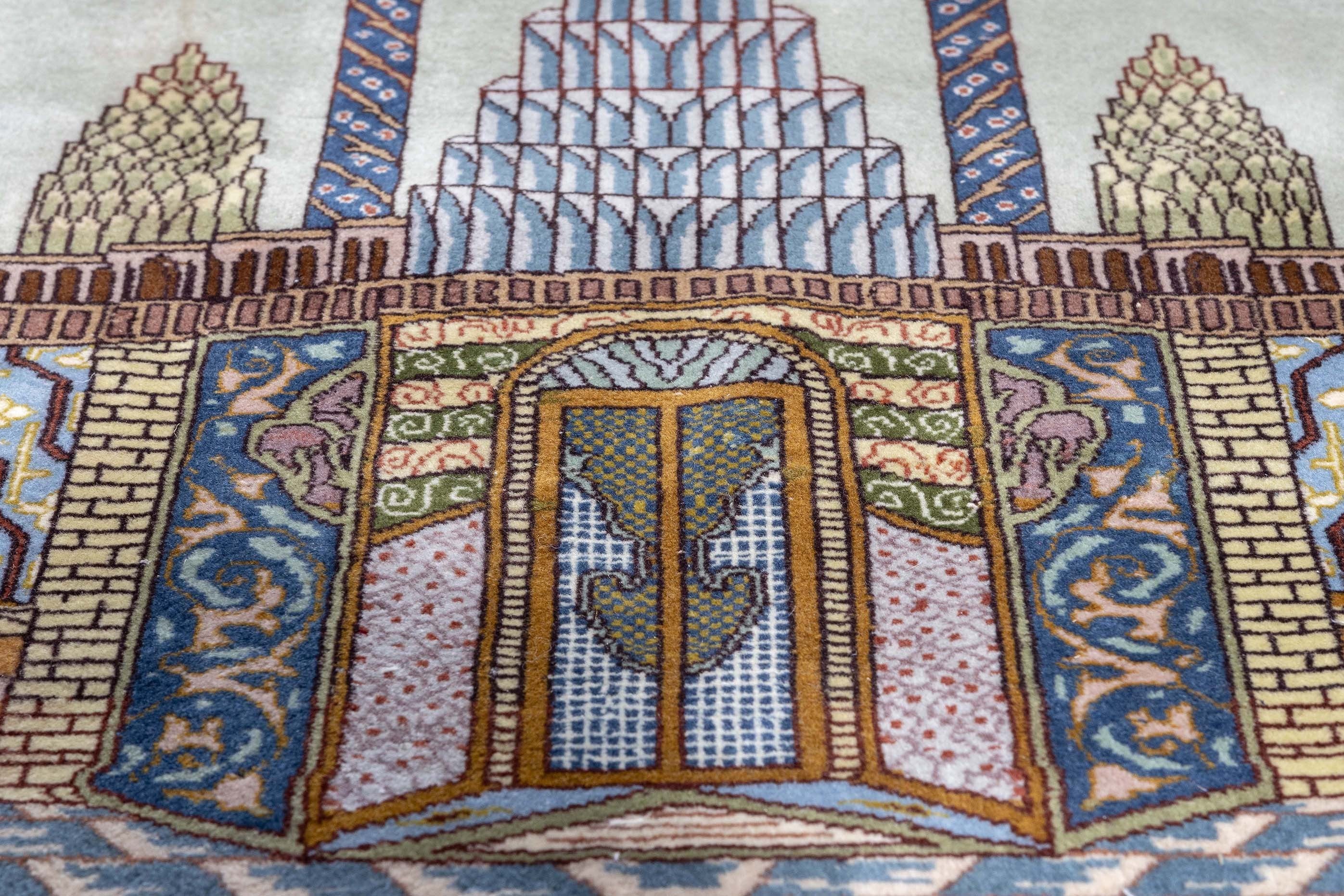 Alfombra Persa Tabriz 60 Raj Dibujo Figurativo