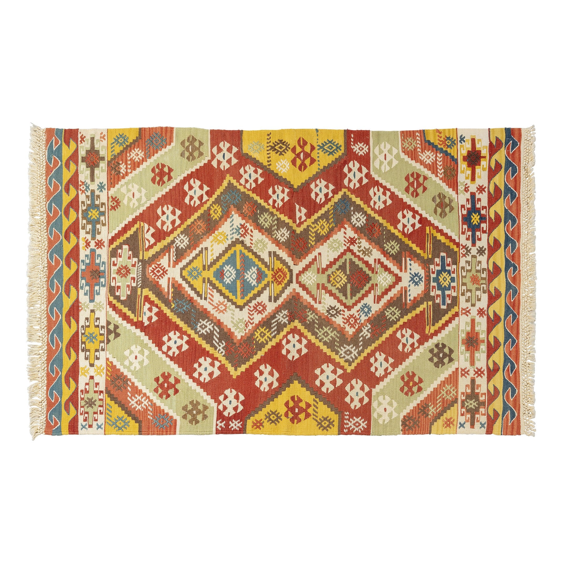 Alfombra Kilim Extrafino Turco 100% Lana