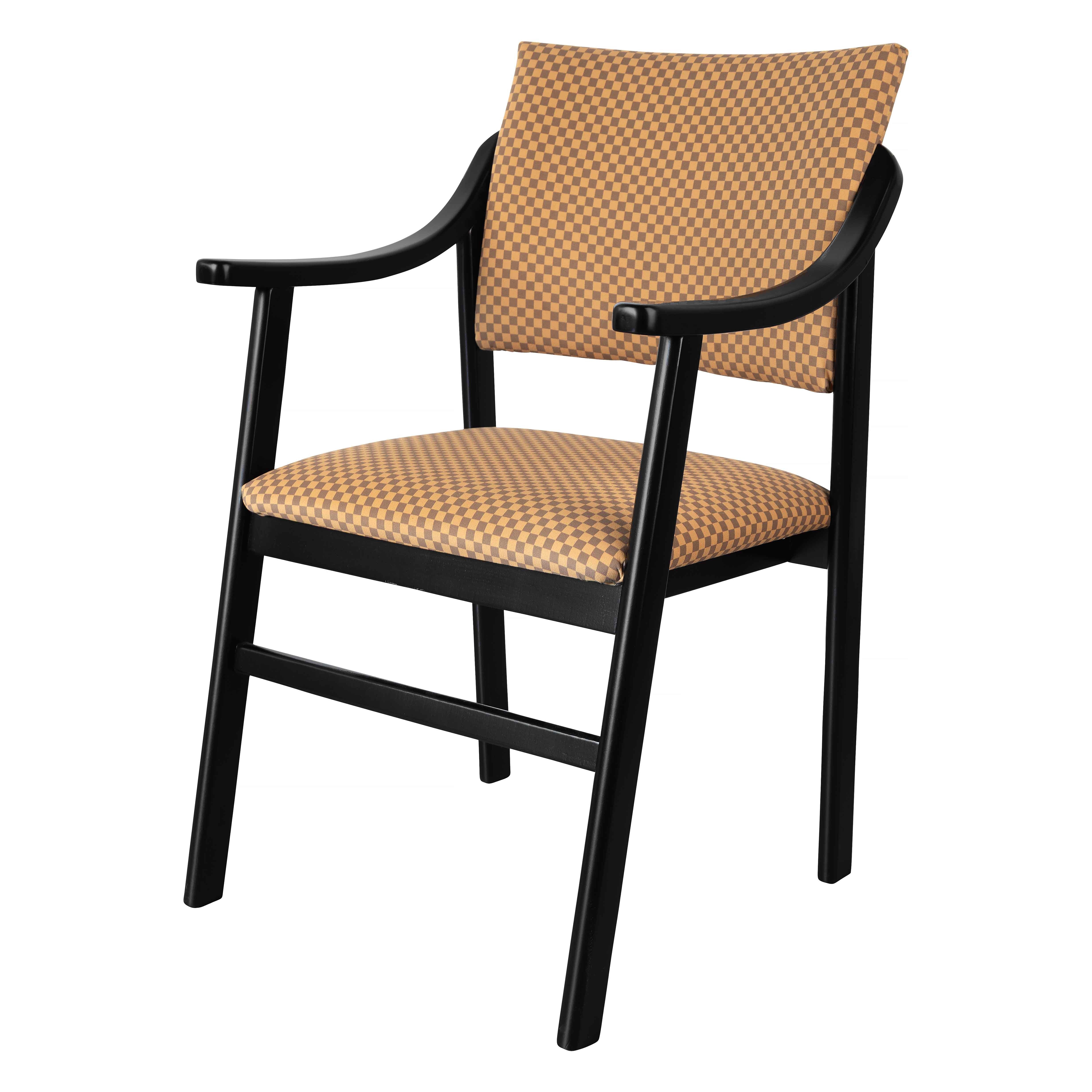 Silla Reposabrazos Etienne Madera Haya Checkerboard