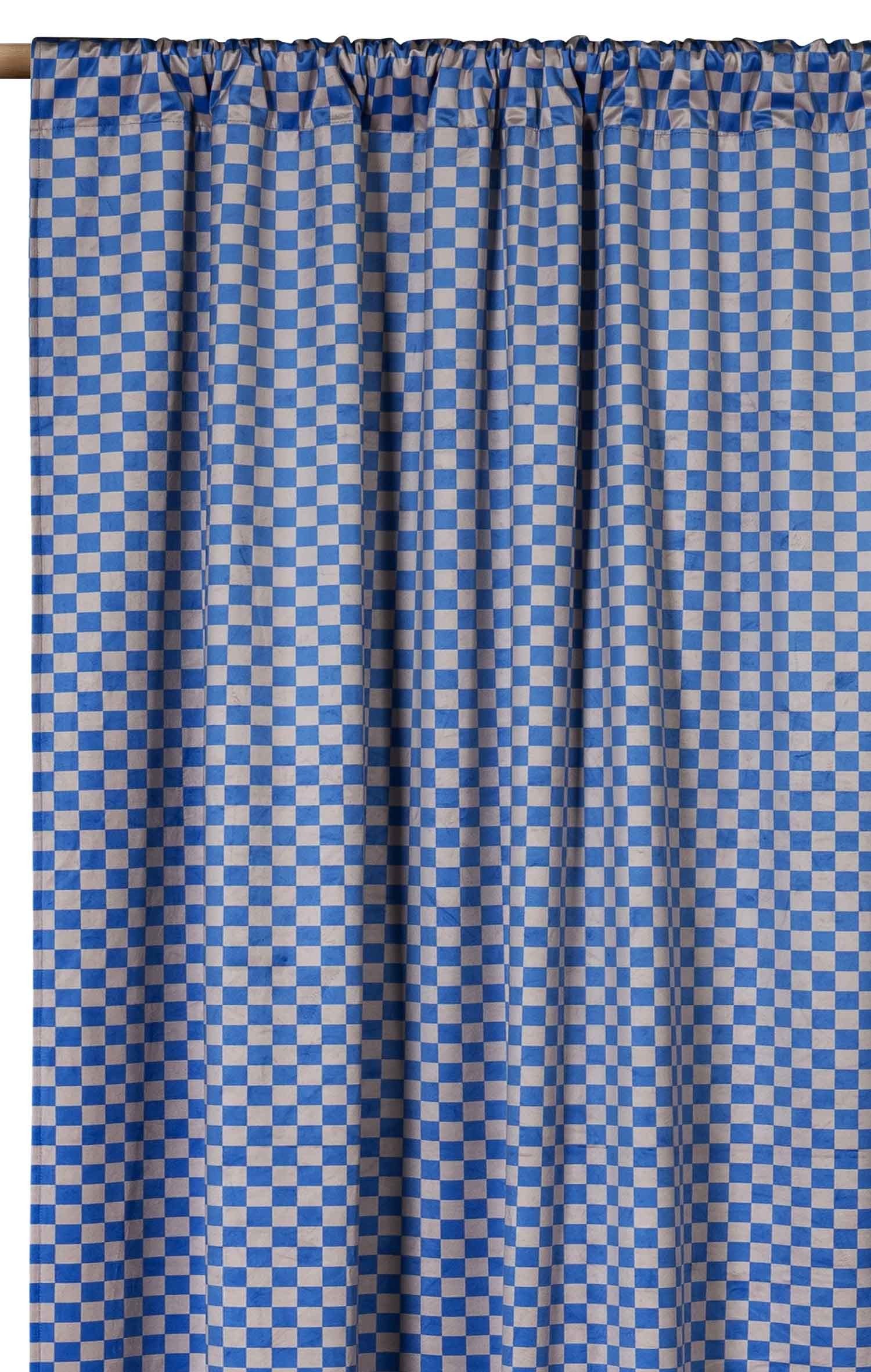 Cortina Rufus Velvet  Checkerboard