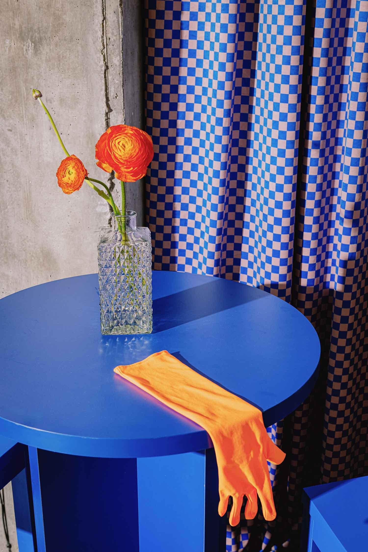 Cortina Rufus Velvet  Checkerboard