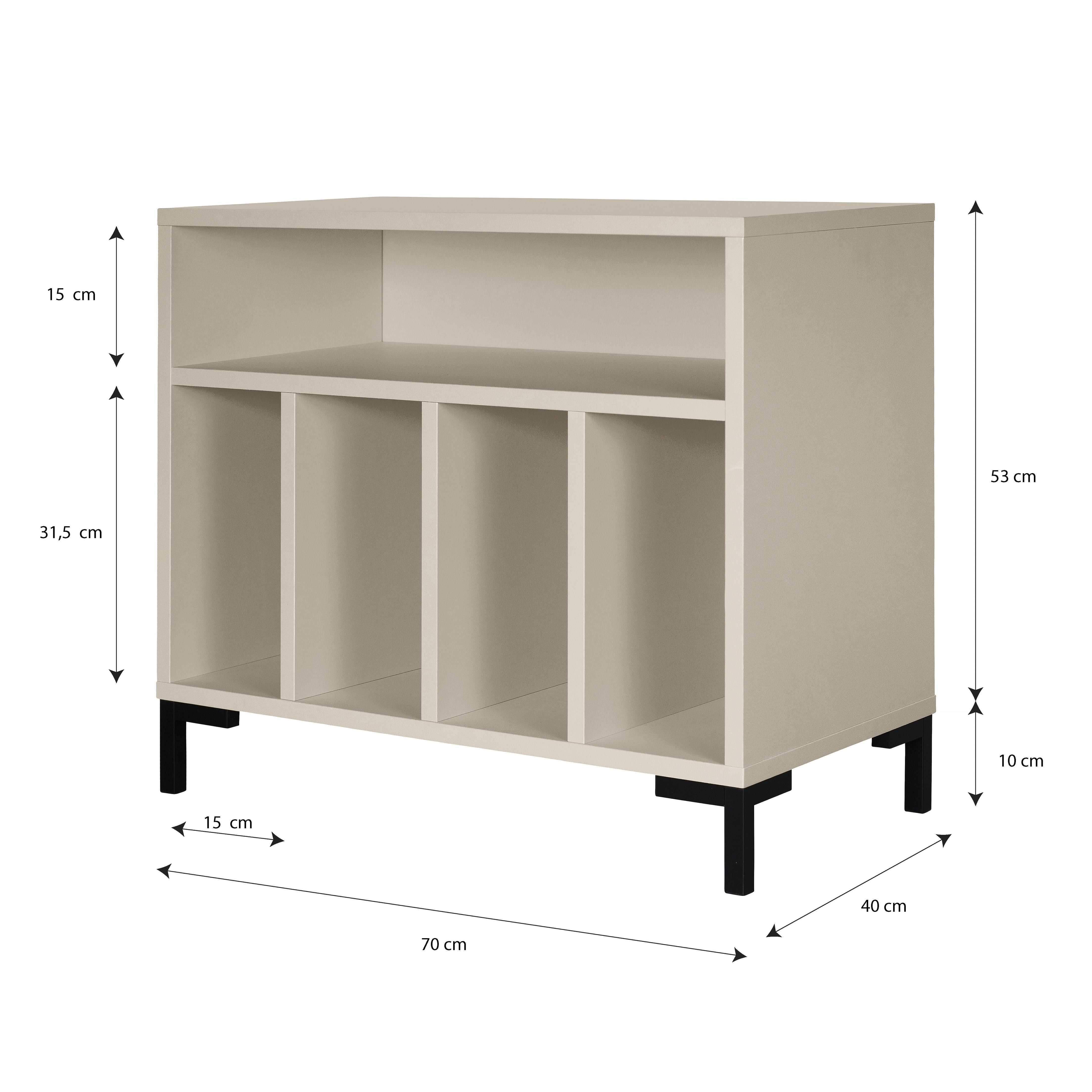 Mueble para Vinilos Taupe