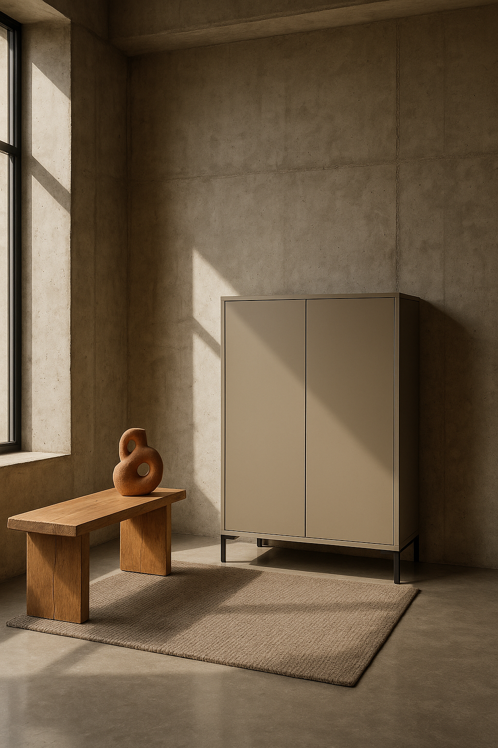 Mueble organizador Taupe