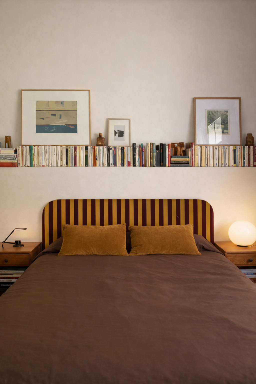Cabecero Eddie Tapizado Terciopelo Cama 150cm  Safron-Wine