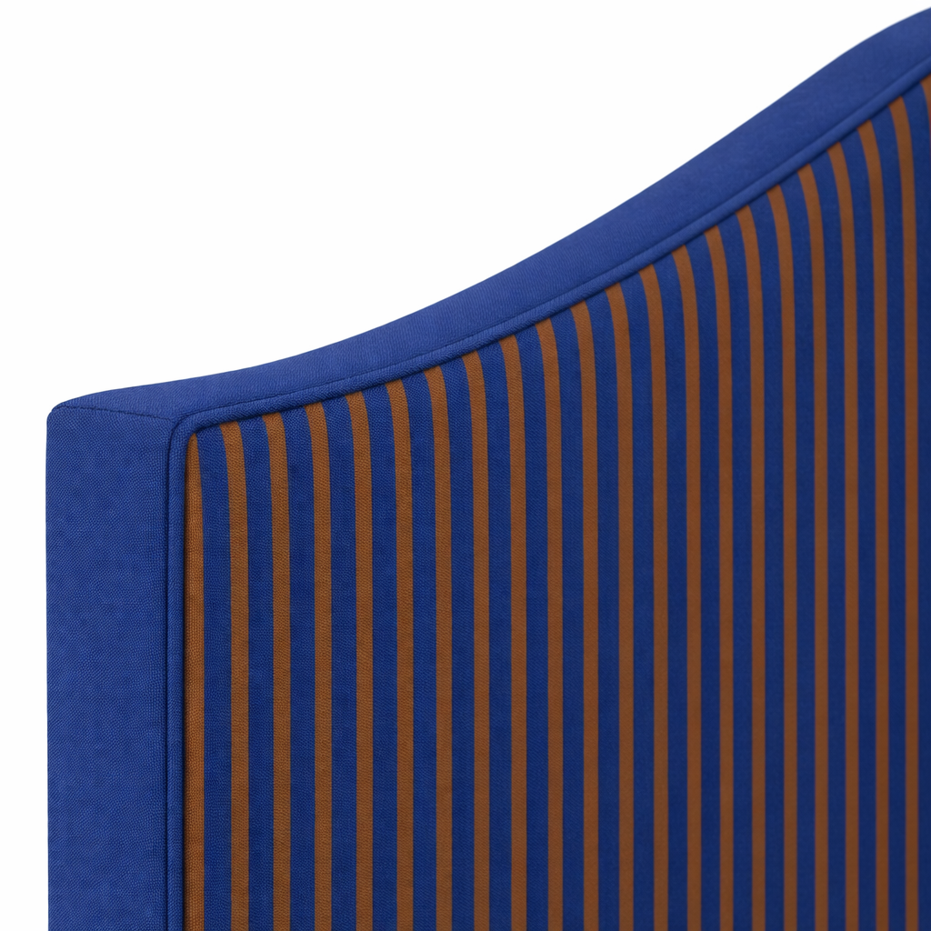 Cabecero Suzanne Tapizado Terciopelo Cama 150cm  Blue- Tobacco