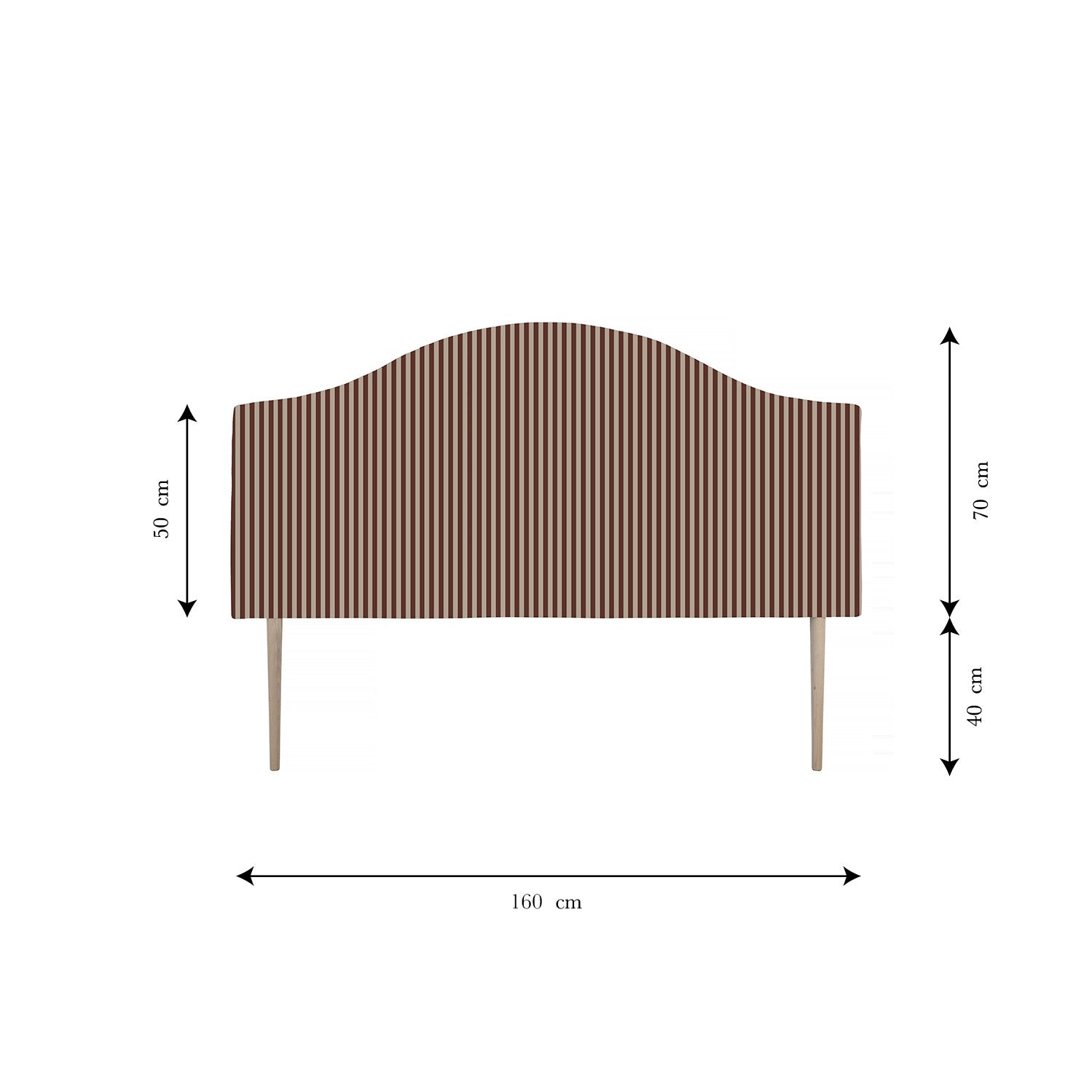 Cabecero SuzanneTapizado Terciopelo Cama 150cm Underwood
