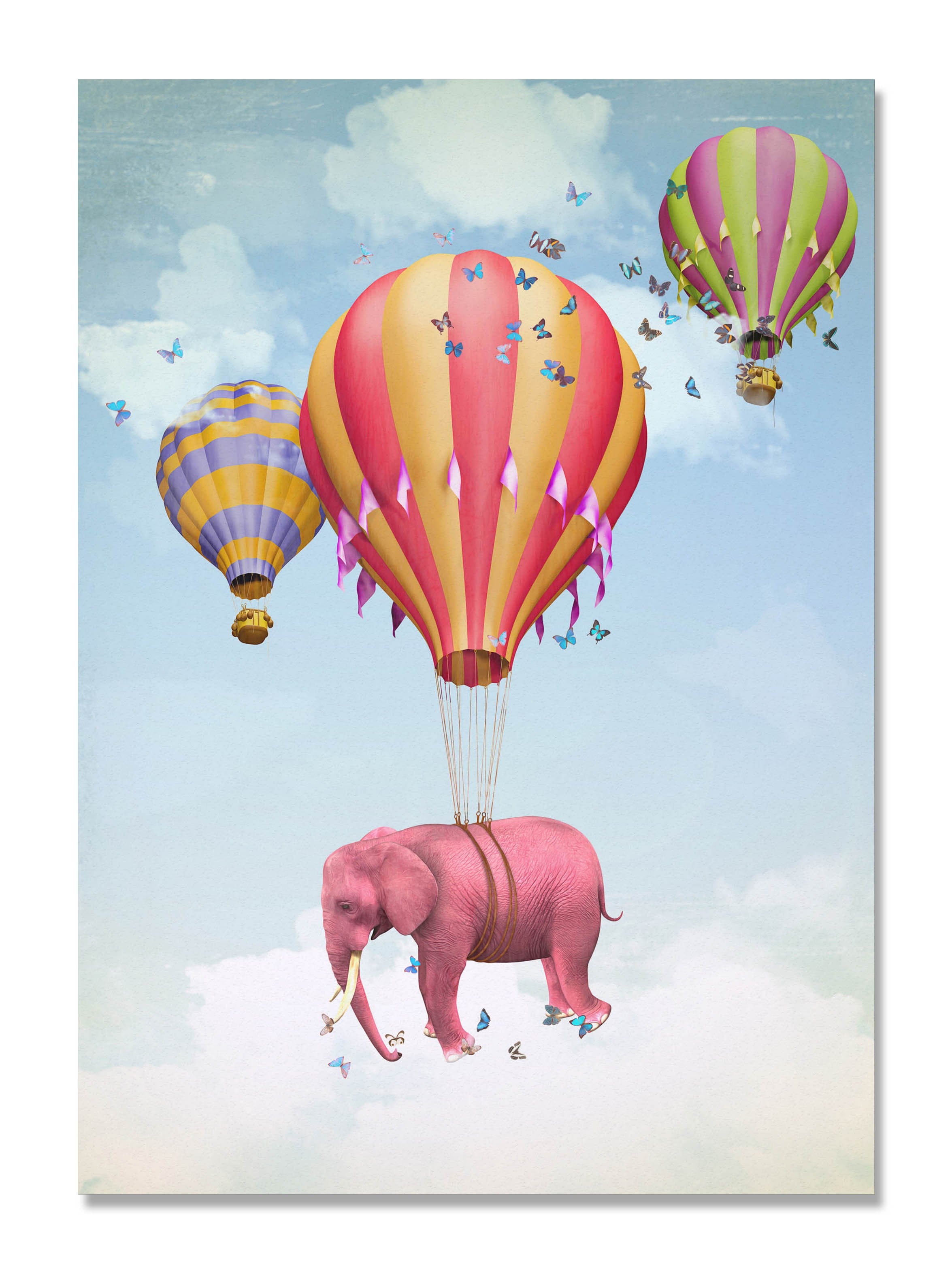 Lienzo Flying Elephant
