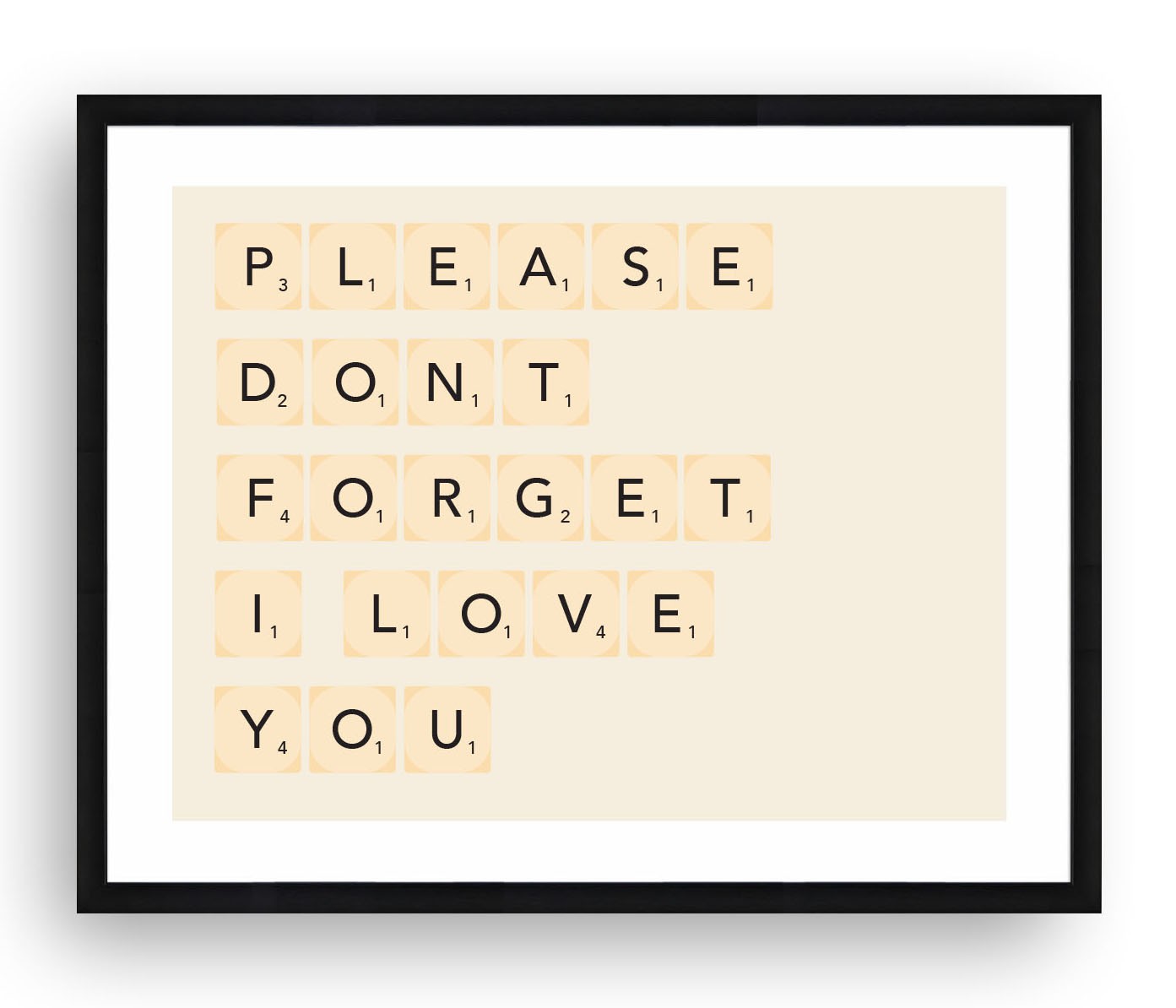 Cuadro Please dont Forget